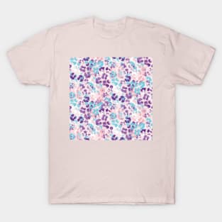 Pastel Splashed Flowers T-Shirt